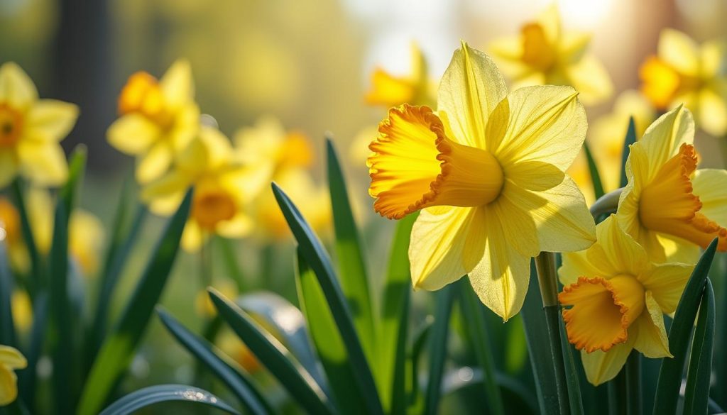 osterglocken sind leuchtend gelbe frühjahrsblumen, die mit ihrem besonderen charme jeden garten verschönern und den frühling willkommen heißen.